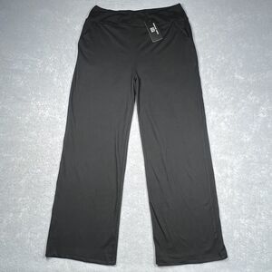 Sarin Mathews Pants Womens Size 2XL Black Wide Leg Comfort Outdoor Lounge Pants